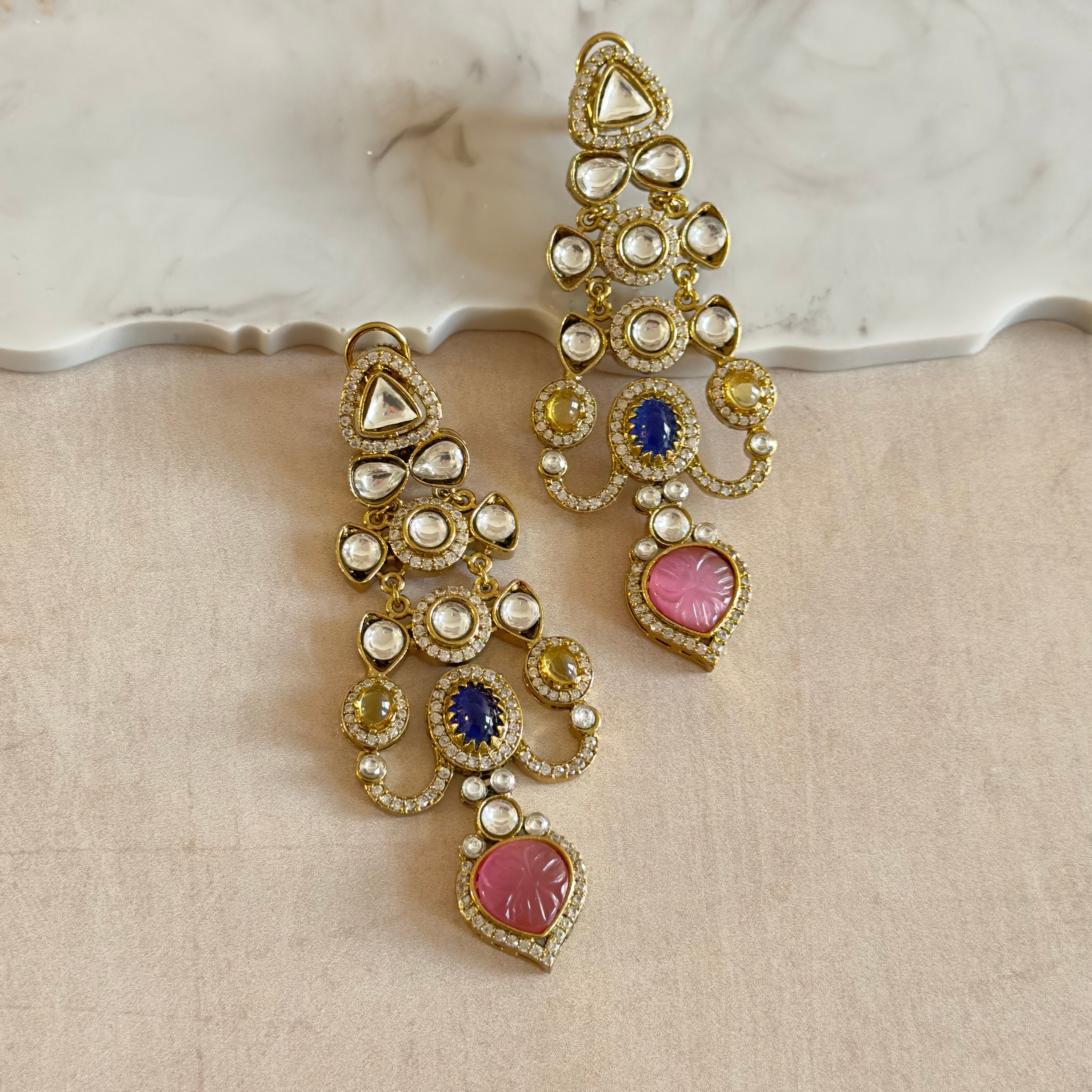 Karima Crystal Earrings - Ahseya & Co