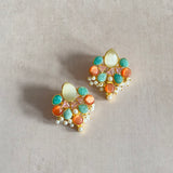 Zara Grey Stud Earrings - Ahseya & Co