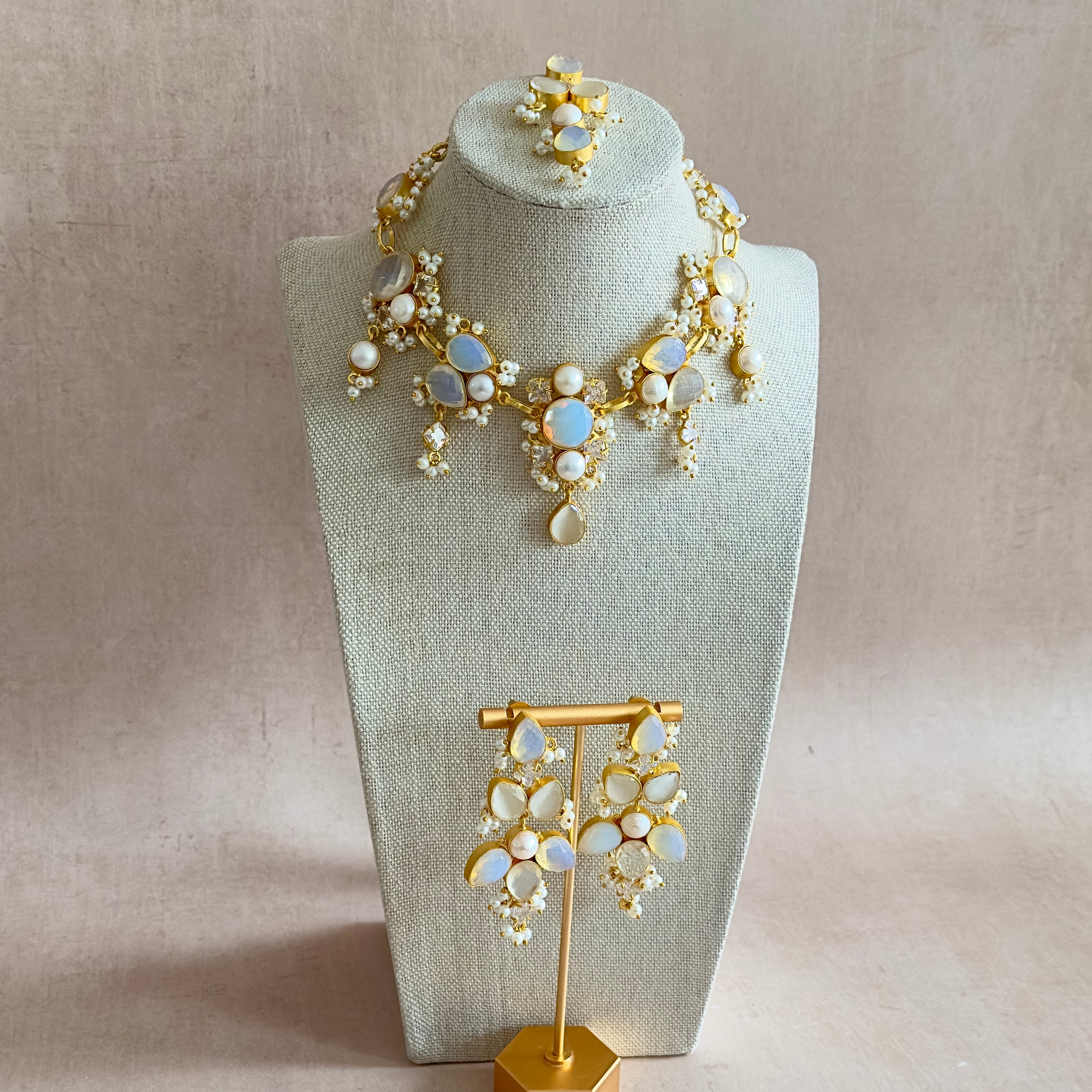 Bali Crystal Necklace Set - Ahseya & Co