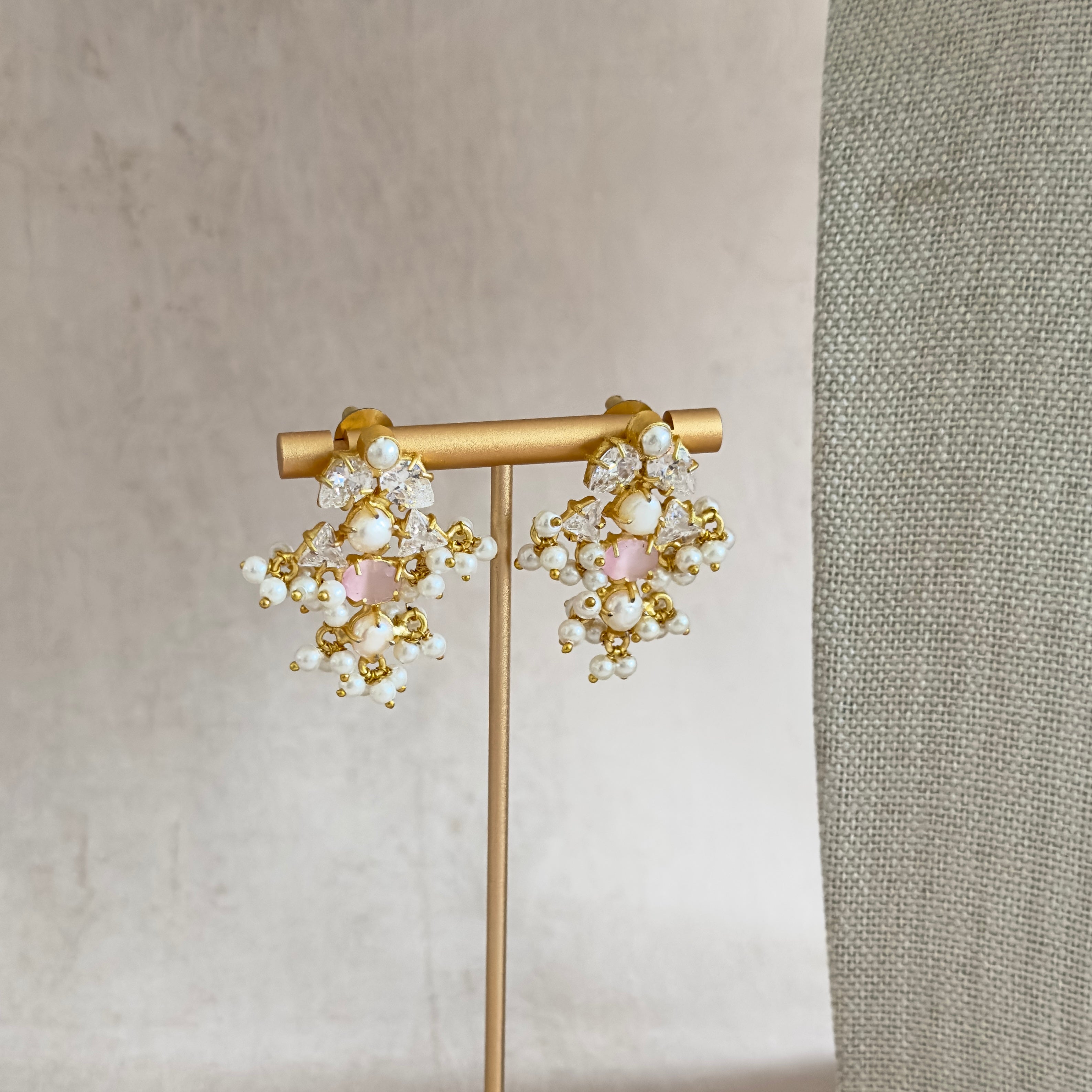 Irum Pink Pearl Choker Set - Ahseya & Co