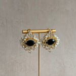 Grace Black Crystal Earrings - Ahseya & Co