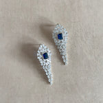 Cassie Navy Crystal Earrings - Ahseya & Co.