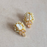 Sook Baroque Pink Pearl Earrings - Ahseya & Co