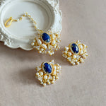 Vania Blue Tikka Set - Ahseya & Co
