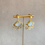 Grey Pearl Drop Earrings - Ahseya & Co