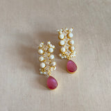 Dova Pink Pearl Drop Earrings - Ahseya & Co