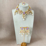 Ria Lilac Pearl Necklace Set
