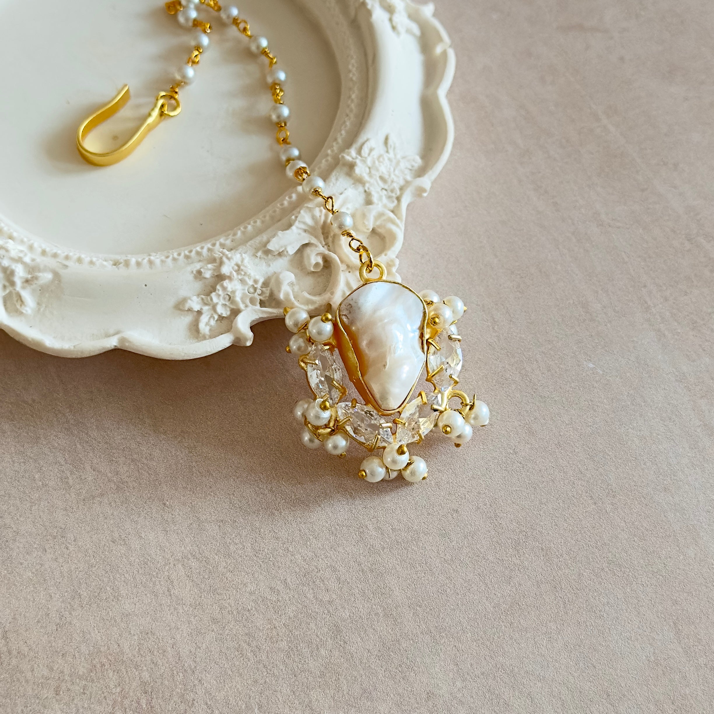 Pearl Crystal Tikka - Ahseya & Co