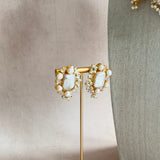 Hena Pearl Crystal Necklace Set