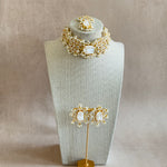 Melina Pearl Crystal Choker Set - Ahseya & Co