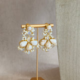 Inaya Crystal Pearl Choker Necklace Set
