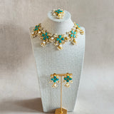 Deepika Turquoise Necklace Set