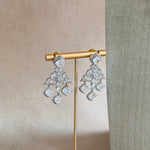 Kifah Silver Crystal Necklace Set. - Ahseya & Co