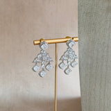 Kifah Silver Crystal Necklace Set. - Ahseya & Co