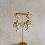 Maren Pink Crystal Earrings