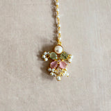 Areeba Olive Pink Choker Set