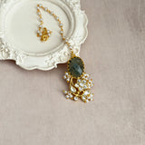 Safa Olive Kundan Choker Set