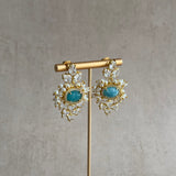 Layla Blue Crystal Drop Earrings