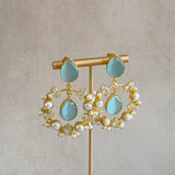 Taraa Blue Drop Earrings - Ahseya & Co