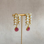 Dova Pink Pearl Drop Earrings - Ahseya & Co