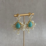 Plush Crystal Drop Earrings