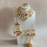 Avaya Pink Peach Necklace Set