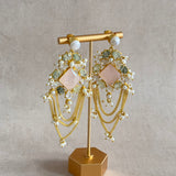 Dina Pink Drop Earrings