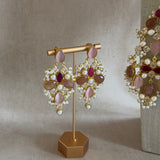 Avaya Pink Peach Necklace Set