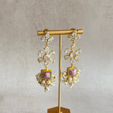 Sumire Crystal Pink Drop Earrings