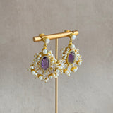 Paula Purple Drop Earrings