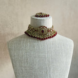 Zareefa Ruby Choker Set - Ahseya & Co