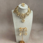 Eve Grey Crystal Necklace Set - Ahseya & Co