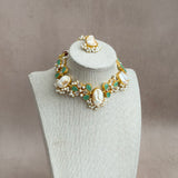 Halle Mint Pearl Necklace Set - Ahseya & Co