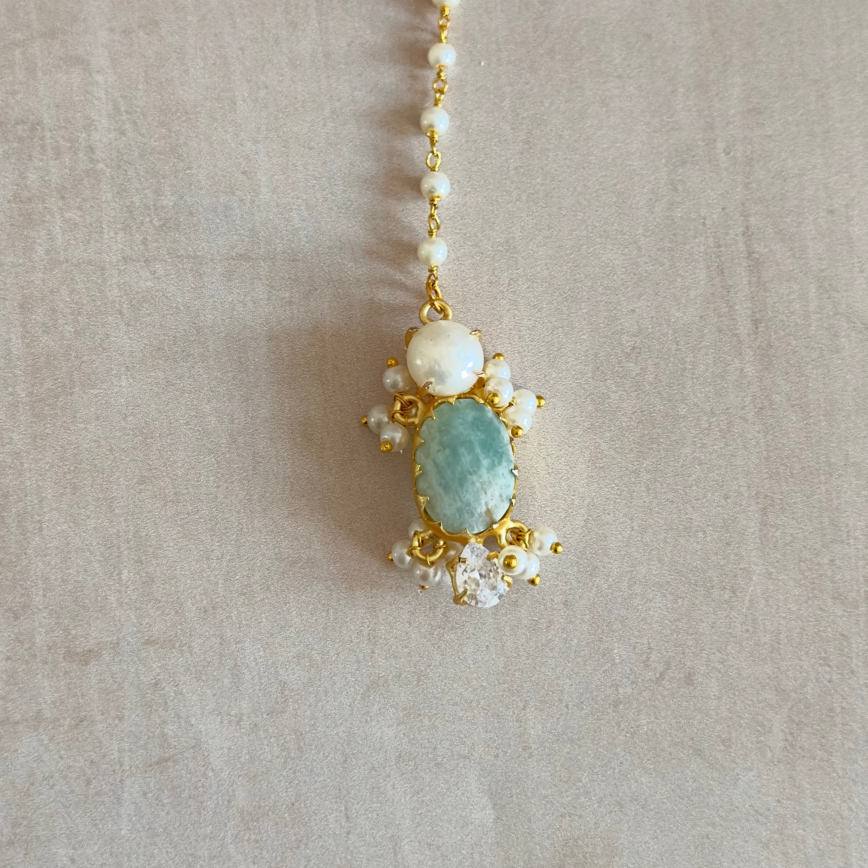 Carmen Jade Pearl Necklace Set - Ahseya & Co