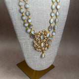 Siena Grey Kundan Mala Set