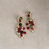 Celeste Fuchsia Drop Earrings