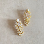 Iraya Pink Pearl Crystal Stud Earrings - Ahseya & Co