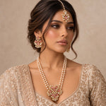 Liyana Pink Pearl Mala Set - Ahseya & Co