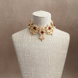 Lilia Rose Ruby Crystal Necklace Set