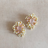 Eimaan Pink Stud Earrings