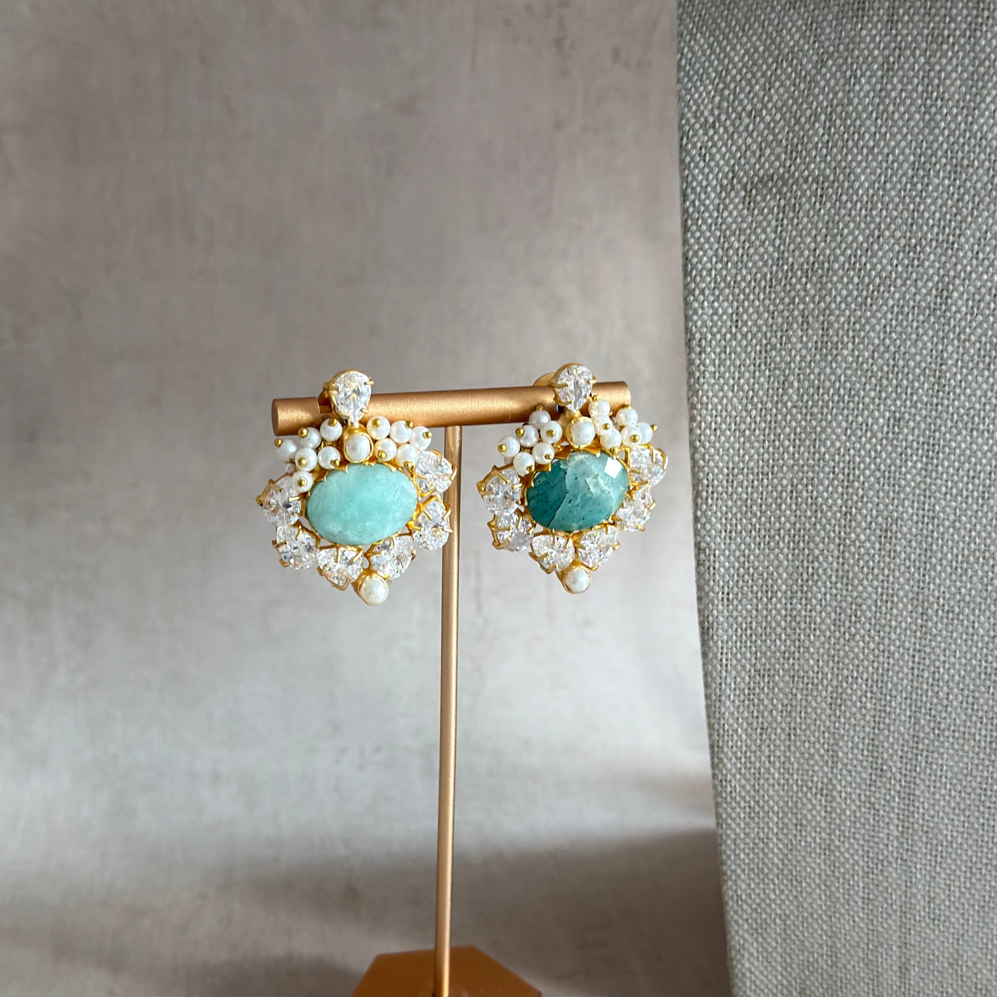 Inaliya Jade Crystal Choker Set - Ahseya & Co