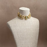 Safa Olive Kundan Choker Set