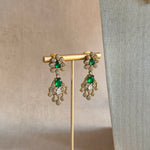 Ameena Green Crystal Necklace Set - Ahseya & Co