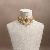Minal Olive Pink Choker Set