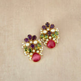 Thalia Pink Stud Earrings