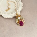Verona Ruby Peach Choker Set