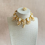 Ivory Baroque pearl Choker Set - Ahseya & Co