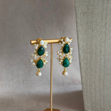Mahnoor Green Crystal Choker Set