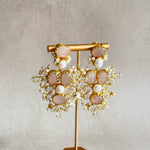 Rhea Rose Crystal Drop Earrings - Ahseya & Co