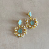 Taraa Blue Drop Earrings - Ahseya & Co